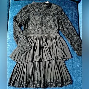 Zara black lace dress. Wednesday inspired. Size medium. Worn for a few hours.